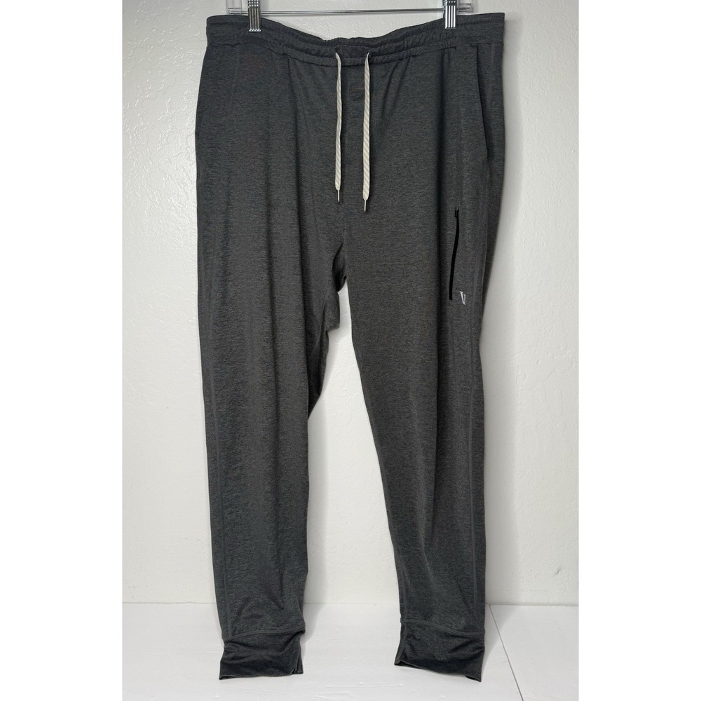 Vuori Men's Jogger Pants Size Large Gray Performance Gym Active Relax Workout